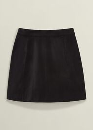 Izzy Velvet Skirt, Black, hi-res