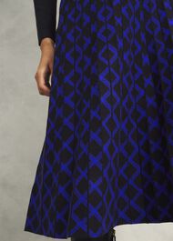 Larna Knitted Dress, Black Blue, hi-res