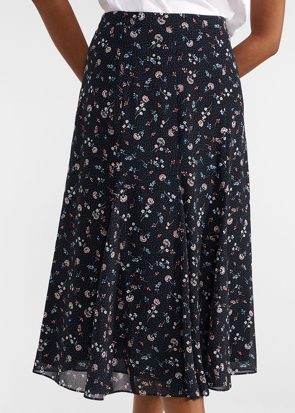 Tess Skirt, Navy Multi, hi-res