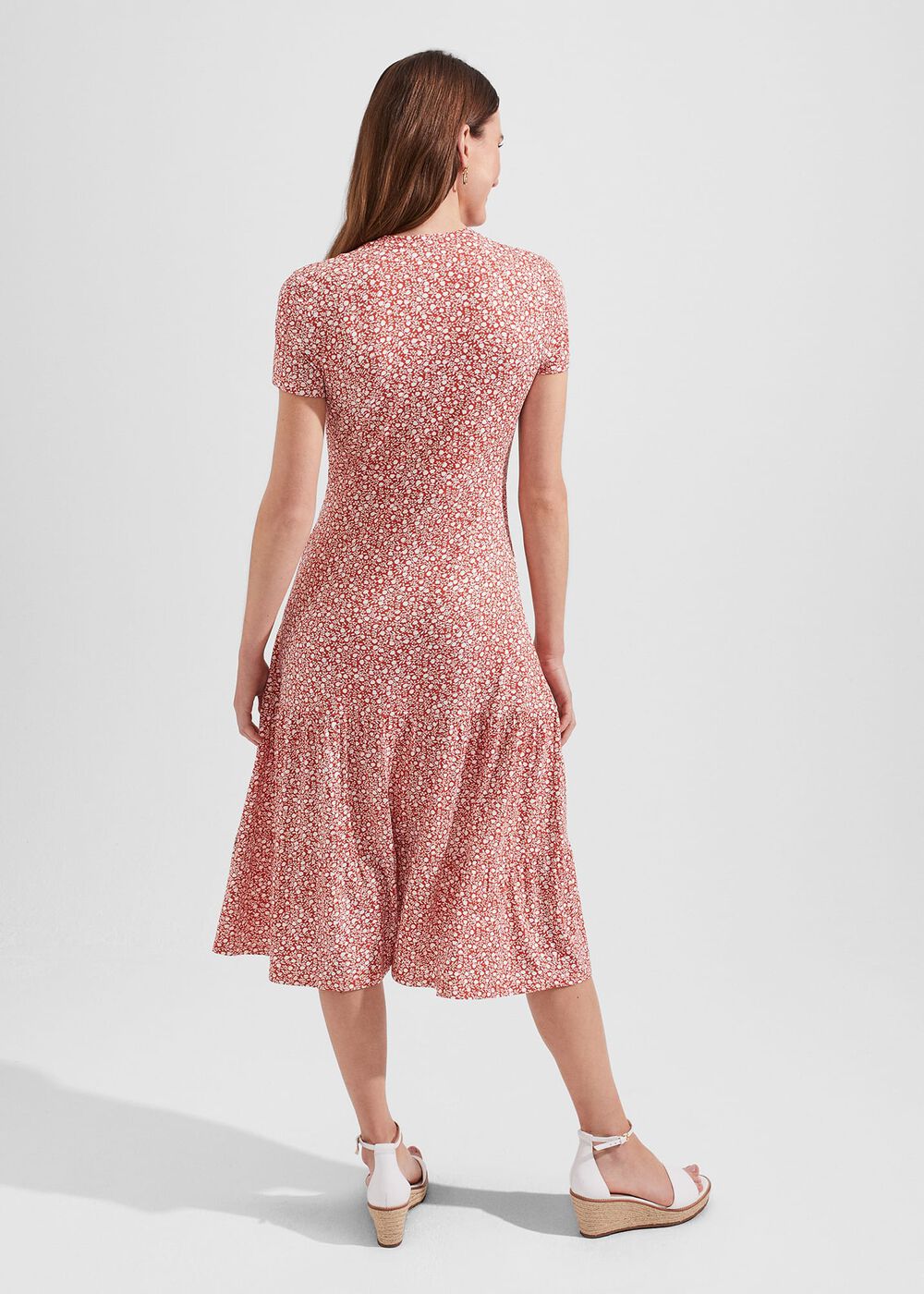 Jacinta Dress, Apricot Ivory, hi-res