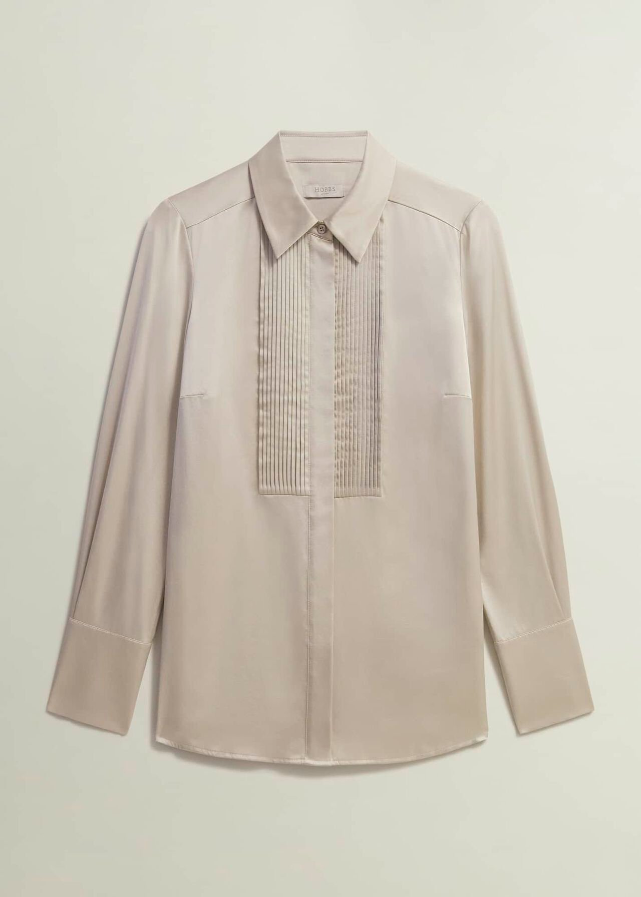 Jaya Silk Shirt, Buff Grey, hi-res