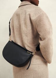 Chiswick Leather Shoulder Bag, Black, hi-res