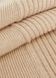 Lovell Co-Ord Wool Cotton Skirt, Oatmeal Marl, hi-res