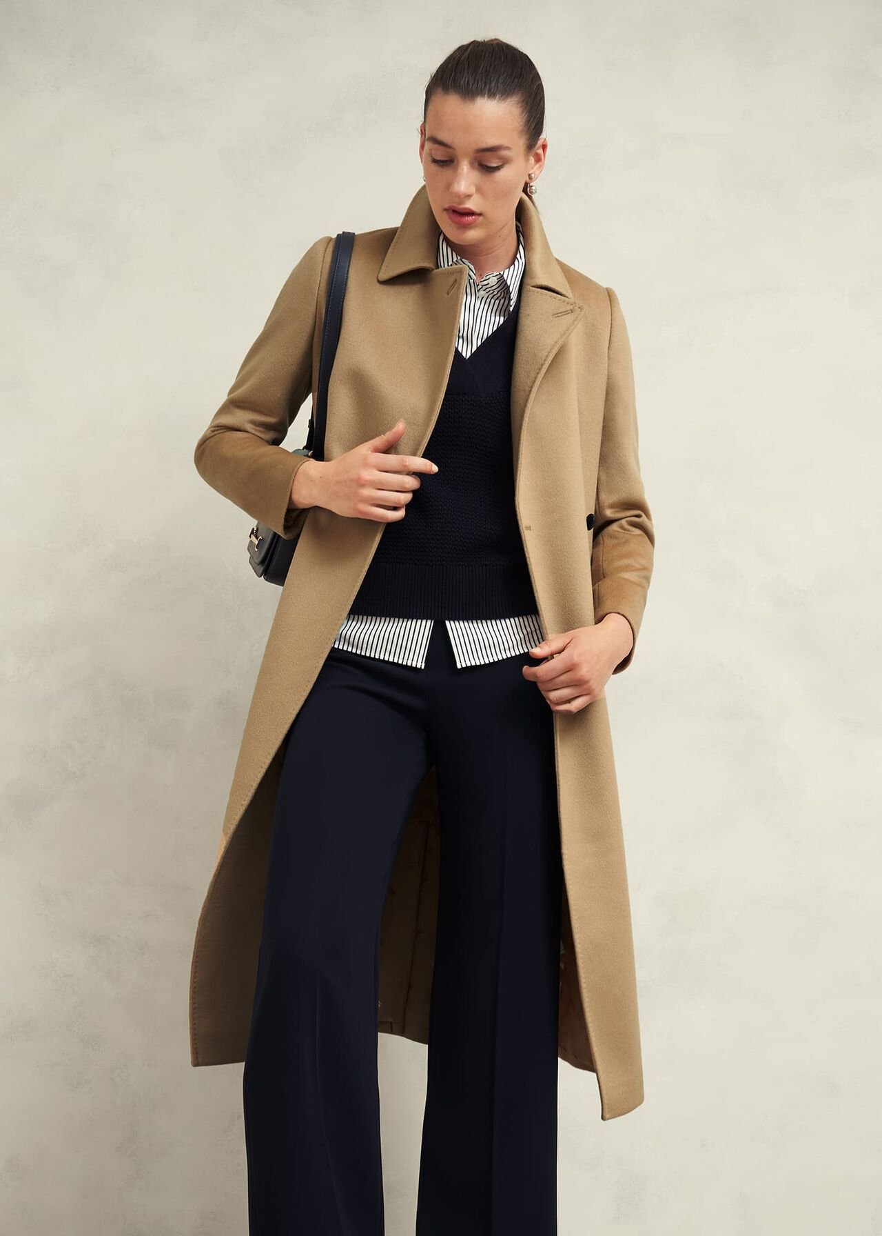 Livia Wool Coat, Hobbs Camel, hi-res