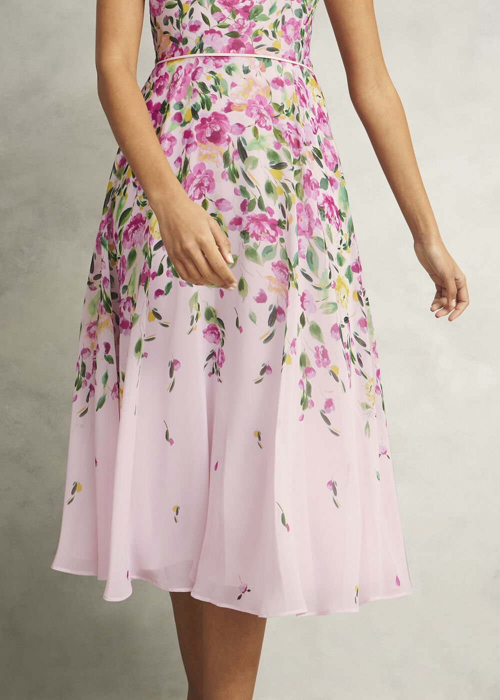 Petite Carly Dress, Pale Pink Multi, hi-res