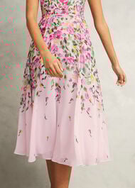 Petite Carly Dress, Pale Pink Multi, hi-res