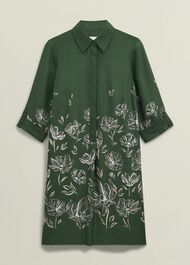 Dark Green Marci Tunic Dress, Green Multi, hi-res