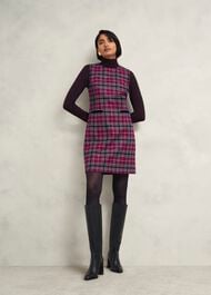 Petite Margot Wool Dress, Pink Multi, hi-res