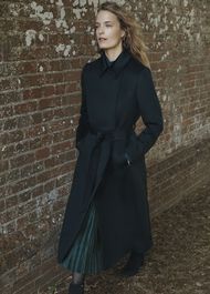 Livia Wool Coat, Dark Green, hi-res