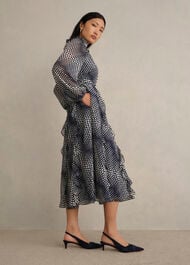 Miriam Dress, Midnight Cream, hi-res