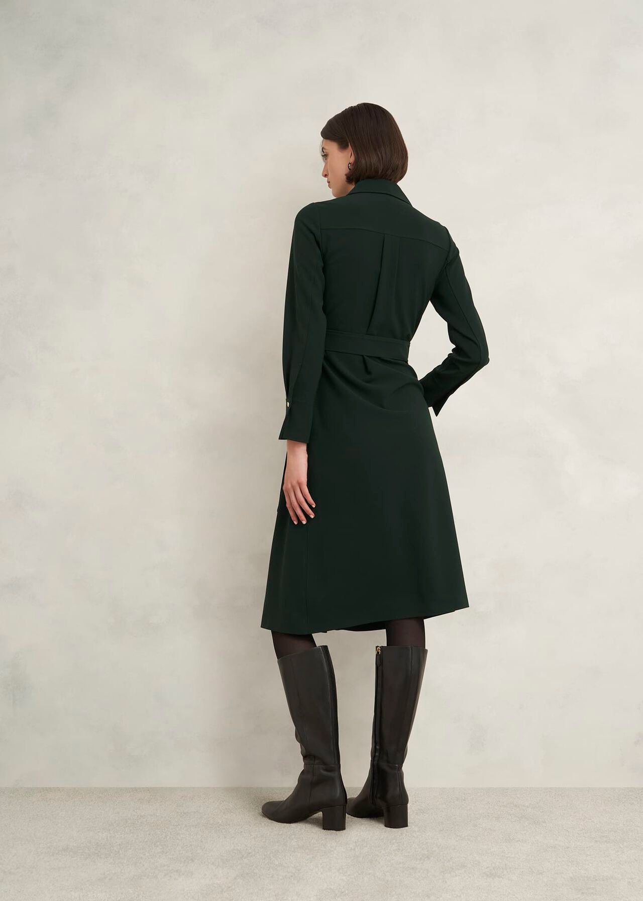 Pricilla Shirt Dress, Rich Green, hi-res