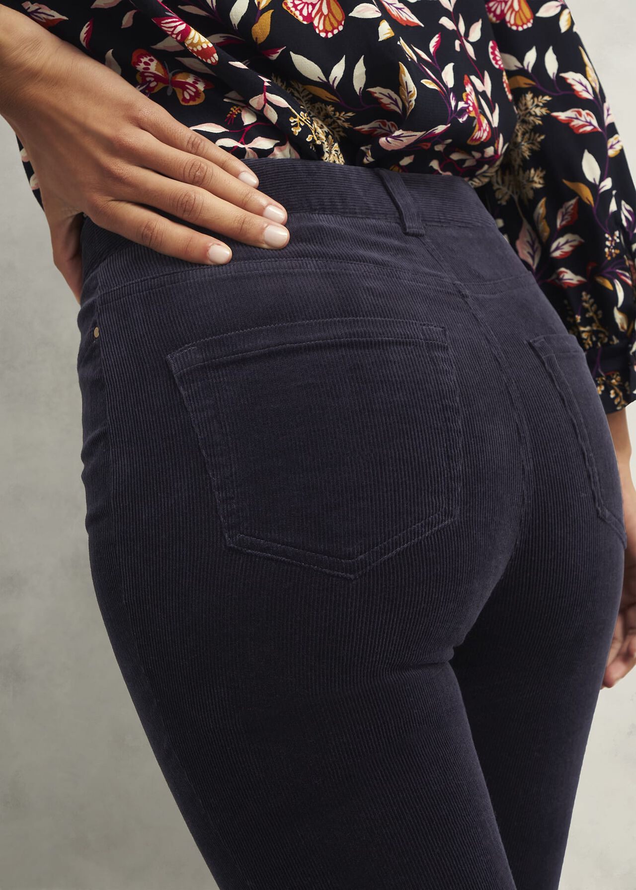 Hampstead Cord Pants, Navy, hi-res