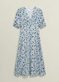 Petite Bonnie Midi Tea dress, Ivory Multi, hi-res
