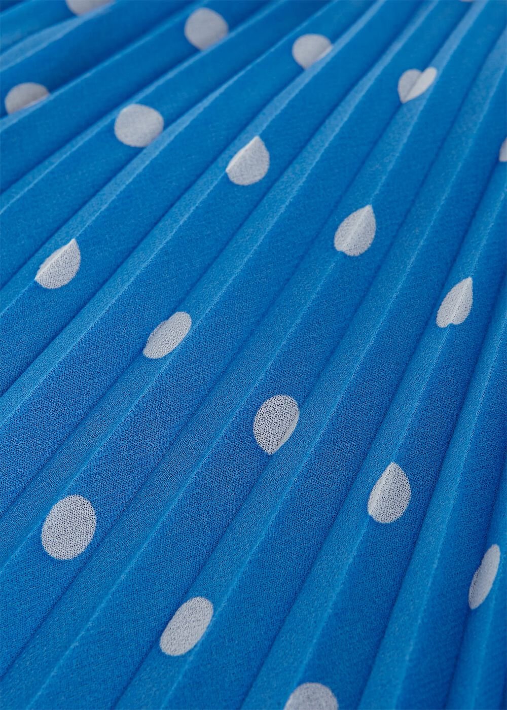 Selena Spot Fit And Flare Dress, Blue Ivory, hi-res