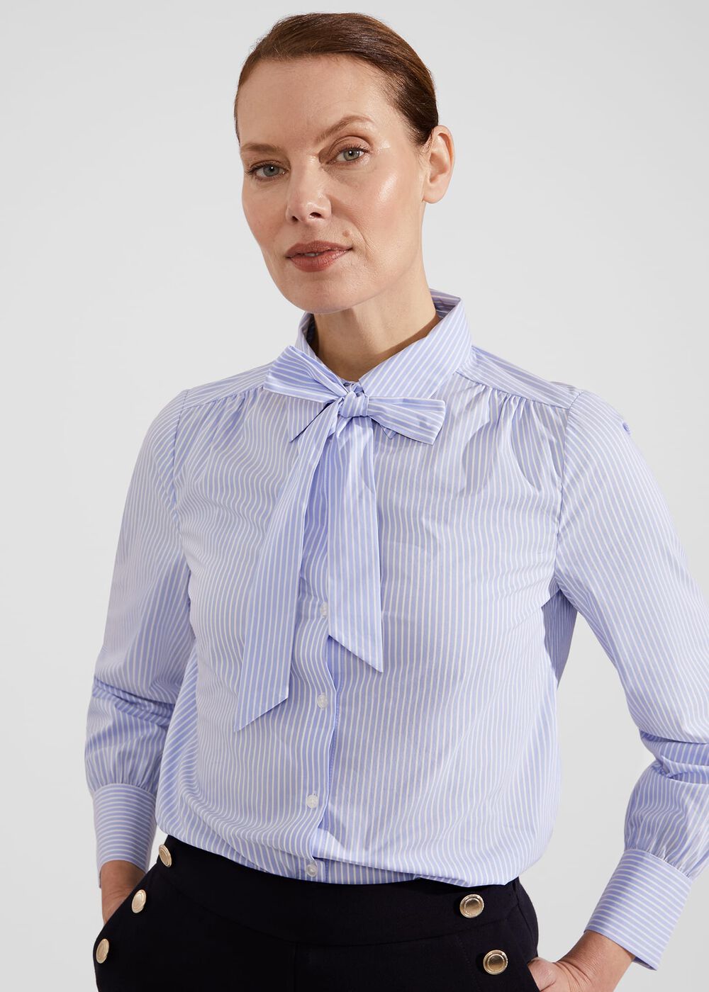 Laurie Shirt, Blue Ivory, hi-res