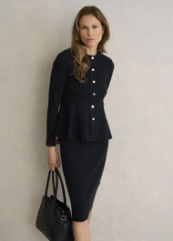 Bridget Knitted Jacket, Black, hi-res