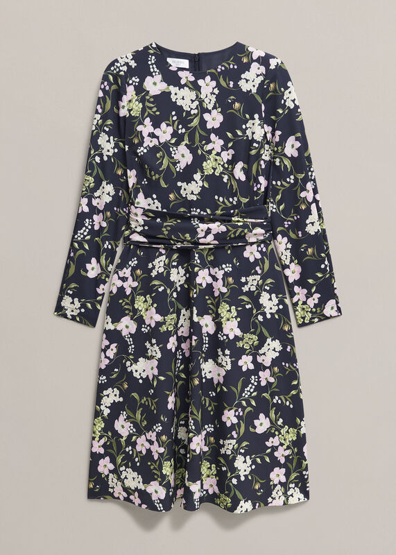 Petite Sabine Floral Tie Dress