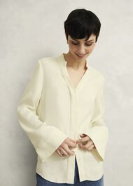 Buttermere Blouse, Buttercream, hi-res