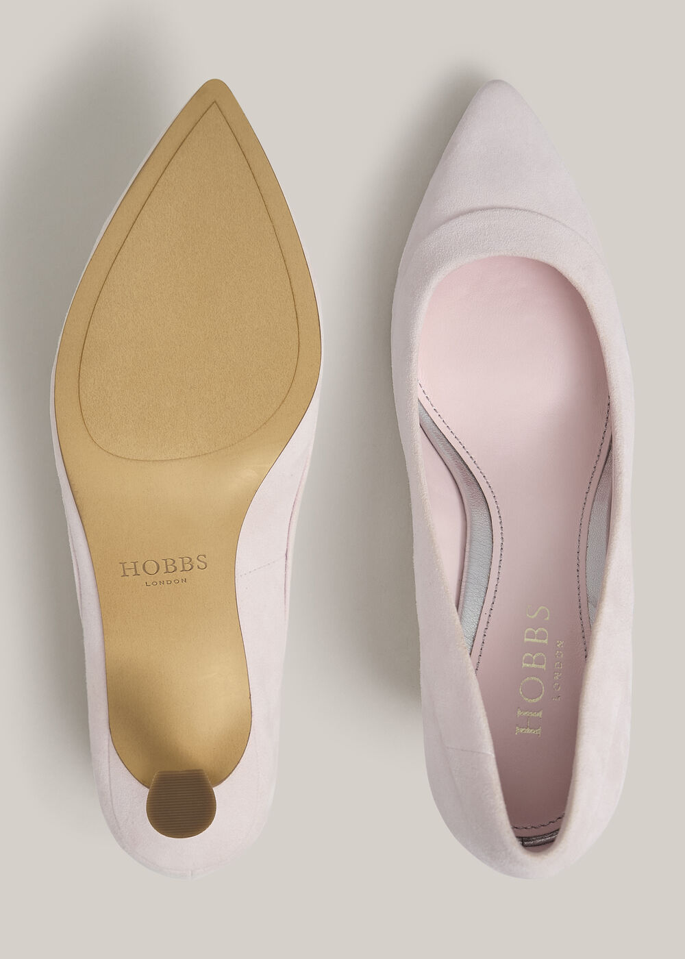 Faye Suede Courts, Pale Pink, hi-res