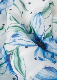 Petite Carly Floral Midi Dress, Ivory Multi, hi-res