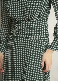 Longstock Geo Midi Dress, Green Cream, hi-res