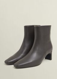 Isla Ankle Boots, Chocolate Brown, hi-res