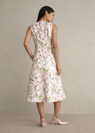 Lana Floral Jacquard Dress, Pale Pink Multi, hi-res