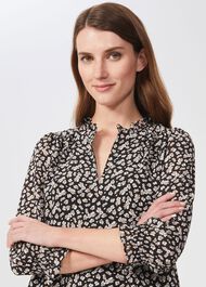 Stefania Floral Dress, Black Multi, hi-res