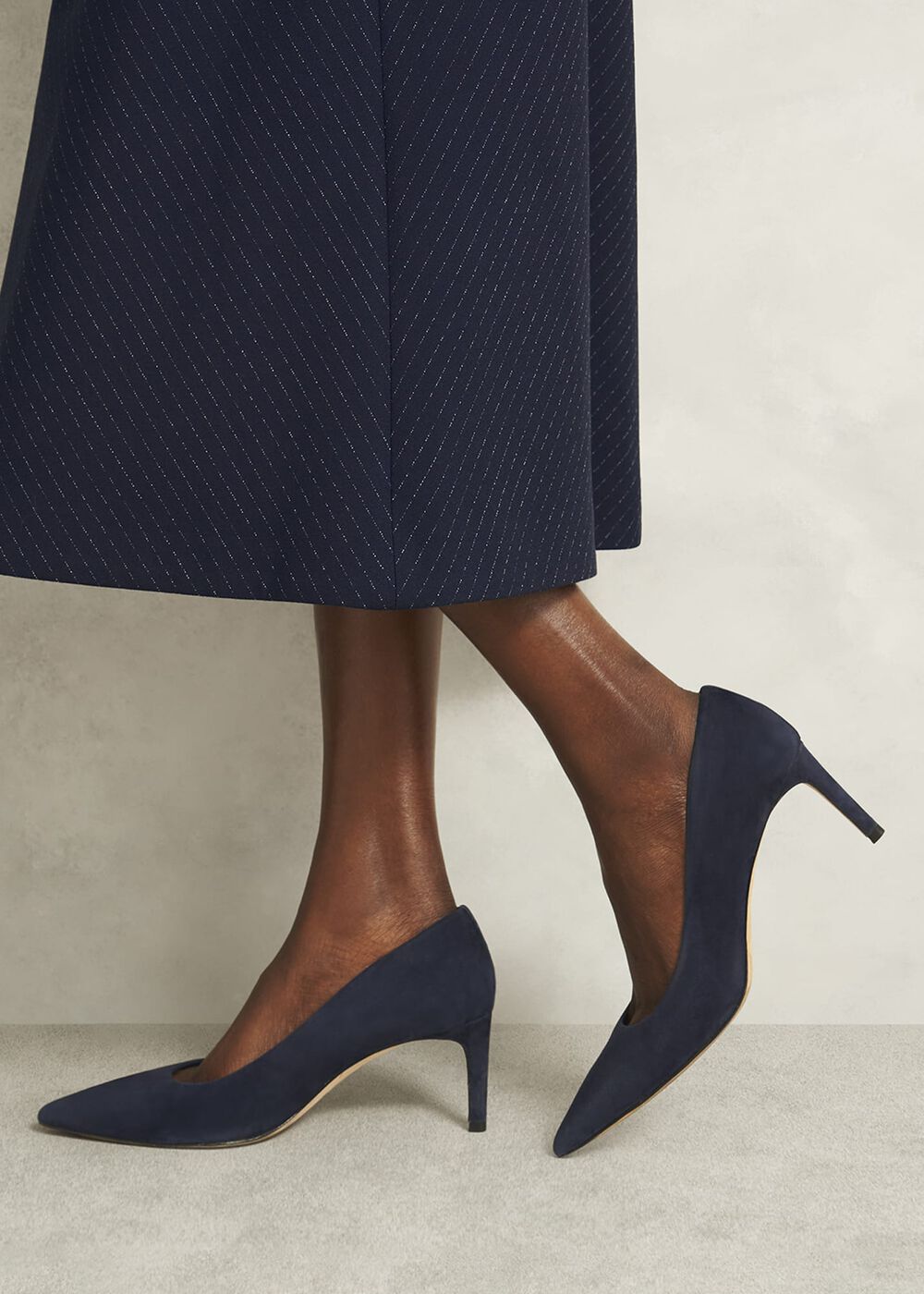 Leila Suede Courts, Midnight Navy, hi-res