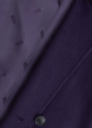 Petite Livia Wool Coat, Midnight Purple, hi-res