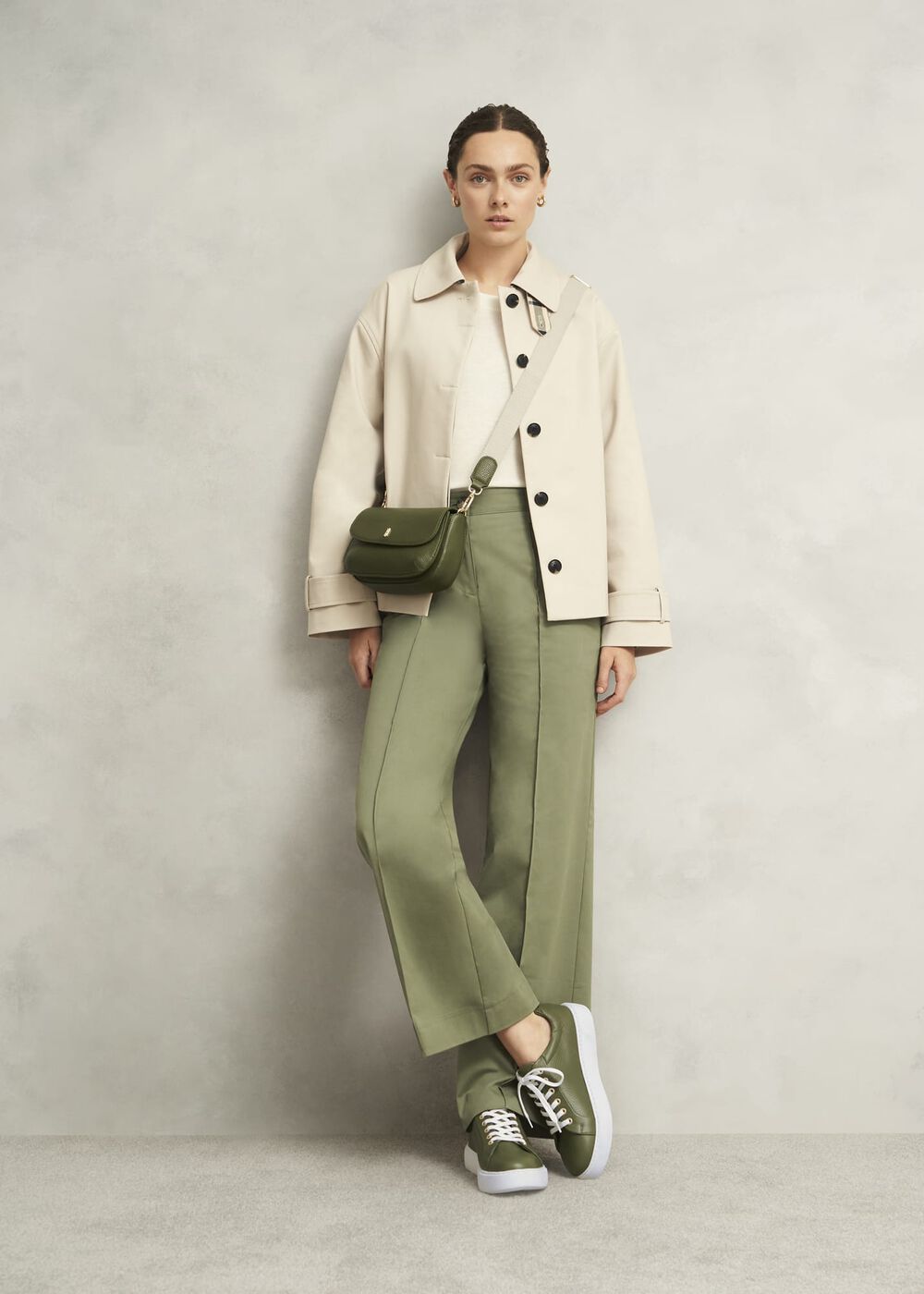 Berwick Leather Crossbody Bag, Chive Green, hi-res