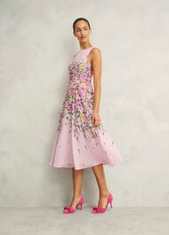Carly Dress, Pink Multi, hi-res