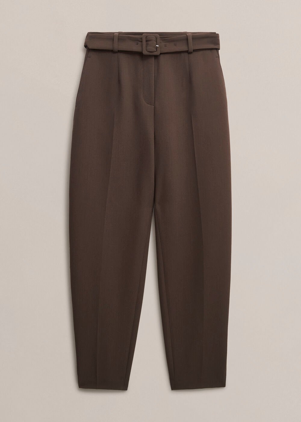 Trina Barrel Pants, Deep Brown, hi-res