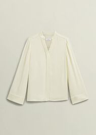 Buttermere Blouse, Buttercream, hi-res