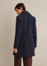 Betsy Cashmere Blend Coat, Navy, hi-res