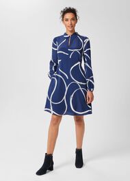 Iro Suede Ankle Boots, Navy, hi-res