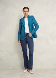 Petite Lilla Wool Jacket, Blue, hi-res