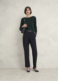 Leila Suede Court Shoes, Midnight, hi-res