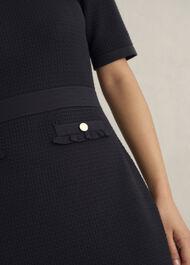 Petra Knitted Dress, Hobbs Navy, hi-res