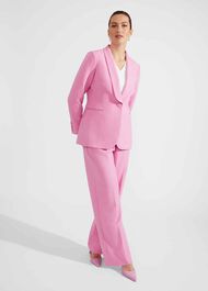 Felicity Wide Leg Trousers, Carnation Pink, hi-res