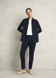 Lexi Slim Travel Pants, Navy, hi-res