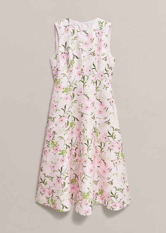 Lana Floral Jacquard Dress