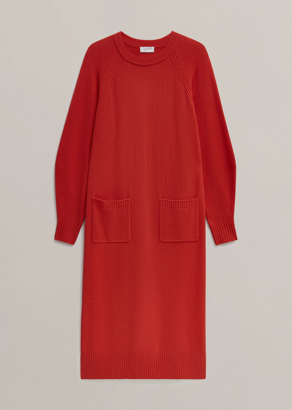 Claudia Knitted Dress, Pepper Red, hi-res