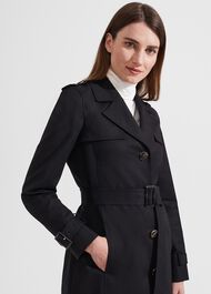 Mira Trench, Black, hi-res