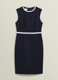 Sally Dress, Navy Ivory, hi-res
