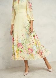 Petite Emma Dress, Yellow Multi, hi-res