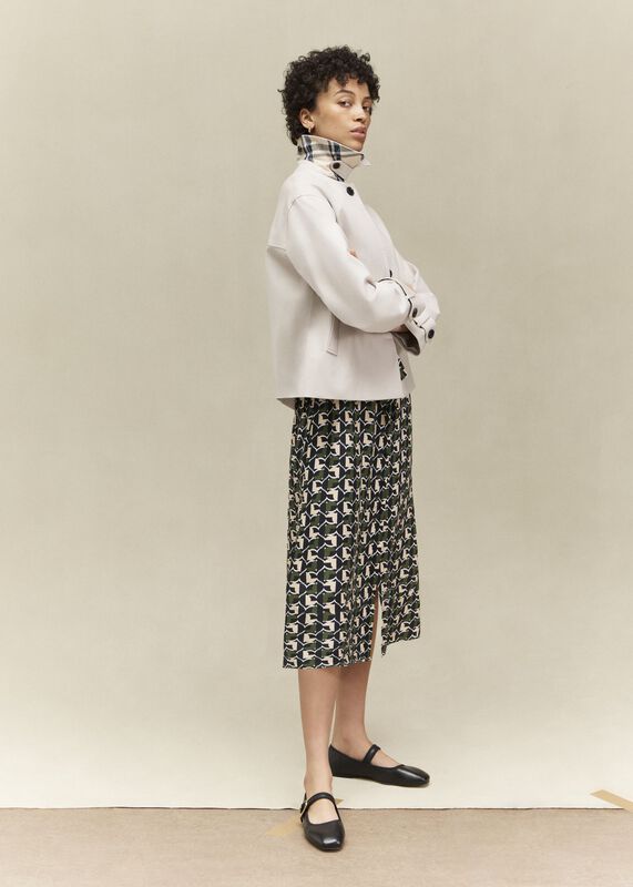 Frida Shower Resistant Short Trench Coat