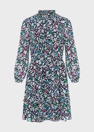 Selina A-Line Dress, Navy Multi, hi-res