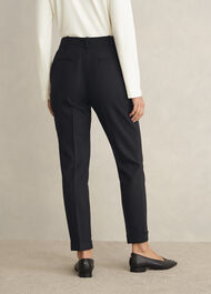 Lisette Wool Blend Trousers, Black, hi-res