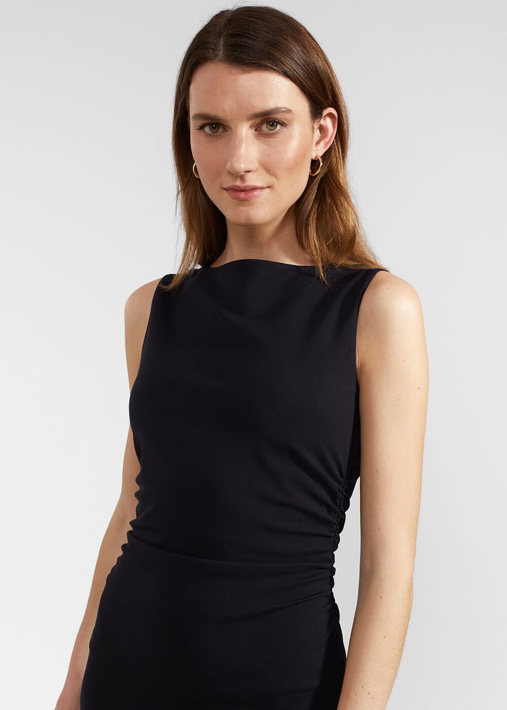 Iliana Jersey Dress, Navy, hi-res